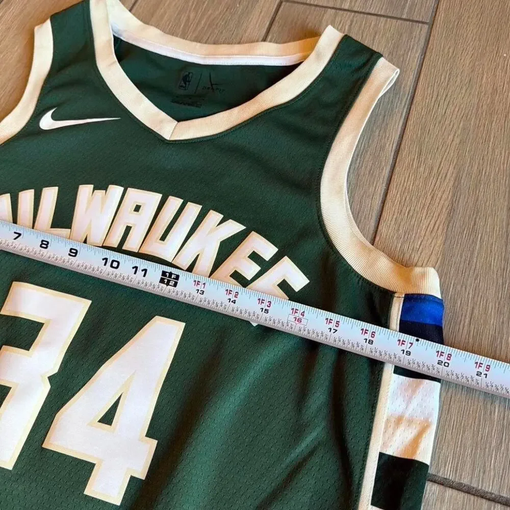 NBA Nike Dri Fit Milwaukee Bucks Giannis Antetokounmpo Basketball Jersey Size M